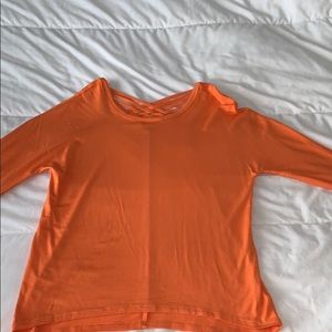 copper key orange long sleeve shirt